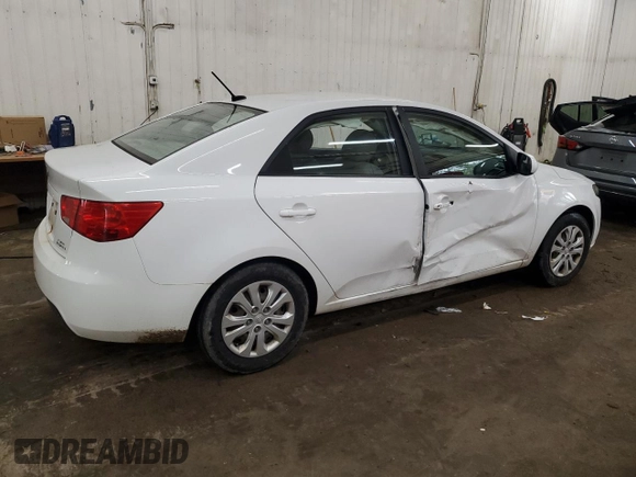 2010 Kia Forte LX with VIN KNAFT4A20A5285843, listed as a Copart auction lot 54995945 with 393,912 mi miles and Salvage Title. Bid and sale history available at carsss.com. Image 3.