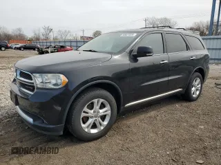 2013 Dodge Durango Crew with VIN 1C4RDJDG8DC661823, listed as a Copart auction lot 53027225 with 215,090 mi miles and Clean Title. Bid and sale history available at carsss.com. Image 1.