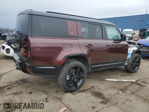 2024 Land Rover Defender X-Dynamic SE with VIN SALE2FEU2R2282196, listed as a Copart auction lot 81811774 with 12,288 mi miles and Salvage title. Bid and sale history available at DreamBid. Image 3.