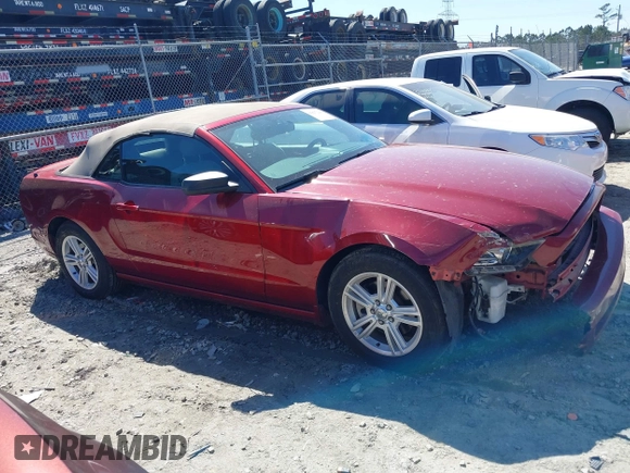 2014 Ford Mustang V6 with VIN 1ZVBP8EM8E5322665, listed as a IAAI auction lot 41817768 with 97,405 mi miles. Bid and sale history available at carsss.com. Image 1.