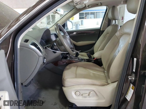 2012 Audi Q5 Premium Plus with VIN WA1LFAFP5CA046664, listed as a Copart auction lot 53701375 with 158,669 mi miles and Salvage title. Bid and sale history available at DreamBid. Image 7.