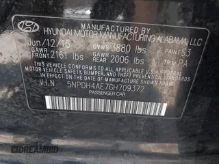 2016 Hyundai Elantra SE with VIN 5NPDH4AE7GH709372, listed as a IAAI auction lot 42515323 with 165,890 mi miles and . Bid and sale history available at DreamBid. Image 9.