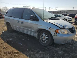 2002 Chrysler Town & Country Limited with VIN 2C8GP64L22R626979, listed as a Copart auction lot 49337495 with 203,885 mi miles and Salvage Title. Bid and sale history available at carsss.com. Image 4.