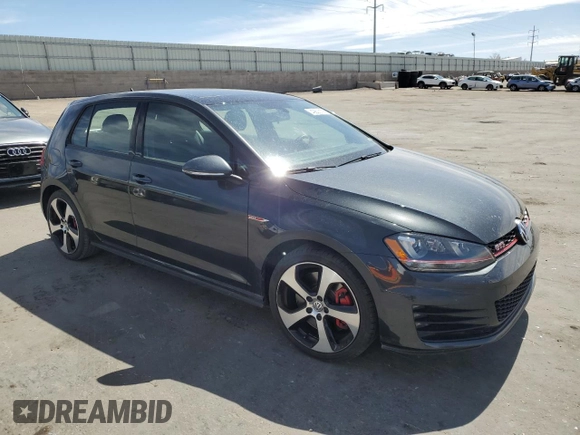 2016 Volkswagen Golf GTI SE w/Performance Pkg with VIN 3VW547AU6GM023243, listed as a Copart auction lot 49800175 with 25,159 mi miles and Salvage Title. Bid and sale history available at carsss.com. Image 4.