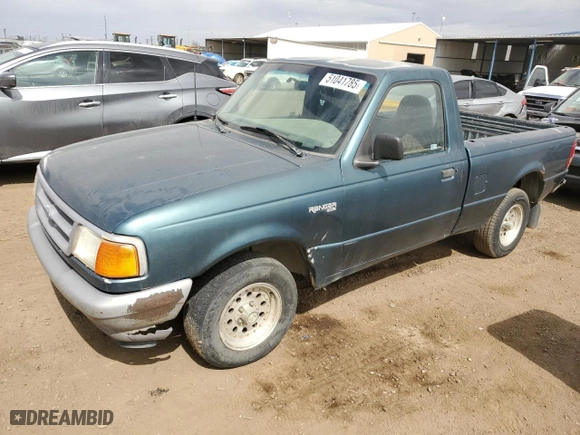 1996 Ford Ranger XL with VIN 1FTCR10A9TTA28187, listed as a Copart auction lot 51041785 with 236,421 mi miles and Clean Title. Bid and sale history available at carsss.com. Image 1.