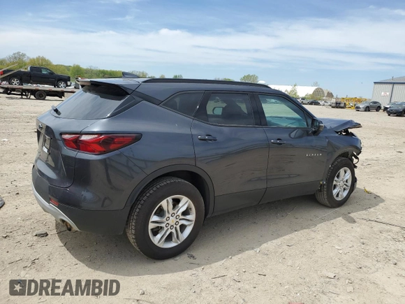 2022 Chevrolet Blazer LT с VIN 3GNKBHR43NS169511, выставлен на аукционе Copart как лот 56601915 с пробегом Не указан миль и На запчасти • Non repairable. История ставок и продаж доступна на DreamBid. Изображение 3.