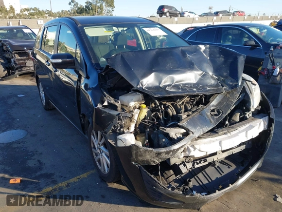 2014 Mazda 5 Sport with VIN JM1CW2BL1E0163682, listed as a IAAI auction lot 41344215 with 63,811 mi miles and . Bid and sale history available at carsss.com. Image 1.