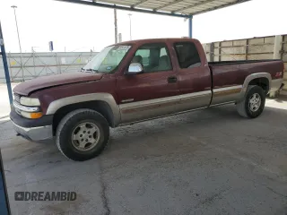 2000 Chevrolet Silverado 1500 LT with VIN 1GCEK19T2YE265861, listed as a Copart auction lot 56941675 with 159,115 mi miles and Salvage Title. Bid and sale history available at DreamBid. Image 1.