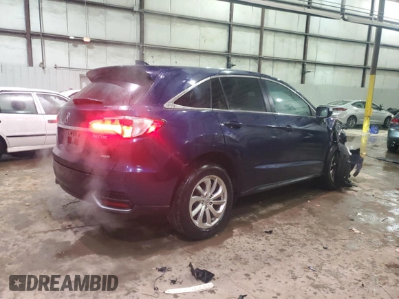 2018 Acura RDX w/Technology Pkg with VIN 5J8TB4H55JL027047, listed as a Copart auction lot 41737175 with 48,453 mi miles and Salvage Title. Bid and sale history available at carsss.com. Image 3.