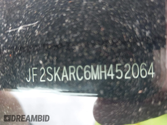2021 Subaru Forester Special Sports с VIN JF2SKARC6MH452064, выставлен на аукционе IAAI как лот 42315214 с пробегом 24 814 миль миль и . История ставок и продаж доступна на DreamBid. Изображение 9.