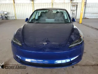 2025 Tesla Model 3 Long Range with VIN 5YJ3E1EA7SF880270, listed as a Copart auction lot 49733925 with 7,542 mi miles and Salvage Title. Bid and sale history available at DreamBid. Image 5.