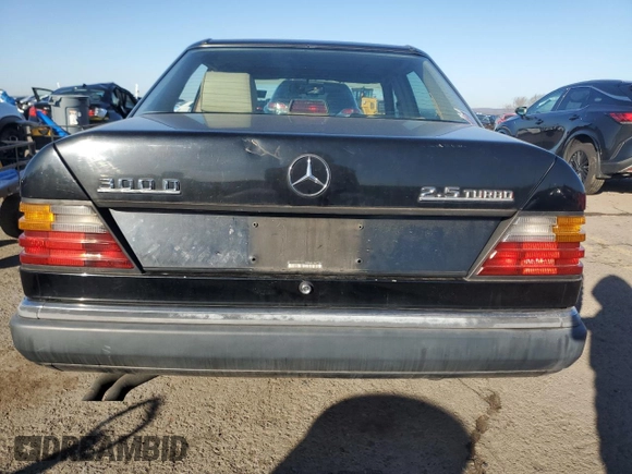 1990 Mercedes-Benz 300 with VIN WDBEB28D9LB211854, listed as a Copart auction lot 49795515 with 241,074 mi miles and Salvage Title. Bid and sale history available at DreamBid. Image 6.