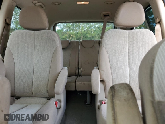 2012 Kia Sedona LX with VIN KNDMG4C70C6463772, listed as a Copart auction lot 63697464 with 72,637 mi miles and Salvage Title. Bid and sale history available at carsss.com. Image 10.