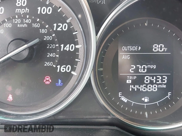 2014 Mazda CX-5 Sport z VIN JM3KE4BE6E0404753, wystawiony jako IAAI lot #42260554 z przebiegiem 144 688 mil mil oraz . Historia ofert i sprzedaży dostępna na DreamBid. Obrazek 7.