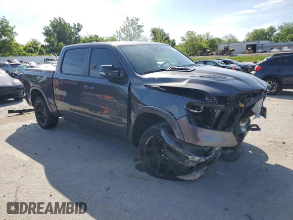 2021 Ram 1500 Laramie with VIN 1C6SRFJT3MN677537, listed as a Copart auction lot 57936295 with Not provided miles and Salvage title. Bid and sale history available at DreamBid. Image 4.