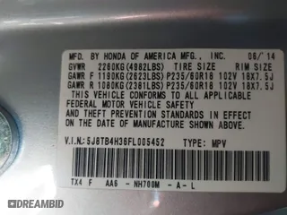 2015 Acura RDX with VIN 5J8TB4H36FL005452, listed as a IAAI auction lot 41742203 with 144,819 mi miles. Bid and sale history available at carsss.com. Image 9.
