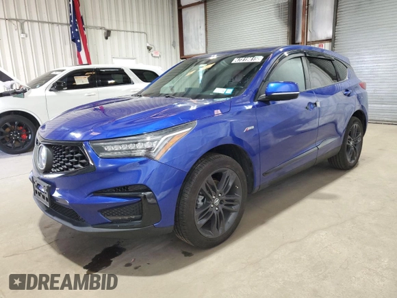 2021 Acura RDX w/A-Spec Package with VIN 5J8TC2H60ML014043, listed as a Copart auction lot 47319815 with 29,065 mi miles and Clean Title. Bid and sale history available at DreamBid. Image 1.