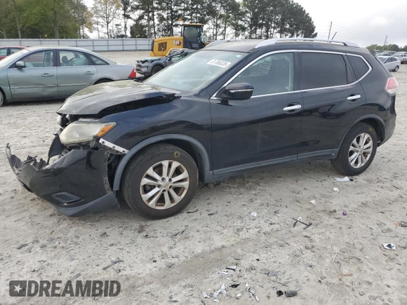 2015 Nissan Rogue SV with VIN KNMAT2MT5FP527379, listed as a Copart auction lot 51789225 with 166,035 mi miles and Salvage Title. Bid and sale history available at carsss.com. Image 1.