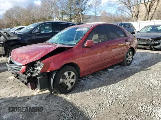 2009 Kia Spectra SX with VIN KNAFE222495661159, listed as a Copart auction lot 42604295 with 123,934 mi miles and Salvage Title. Bid and sale history available at carsss.com. Image 1.
