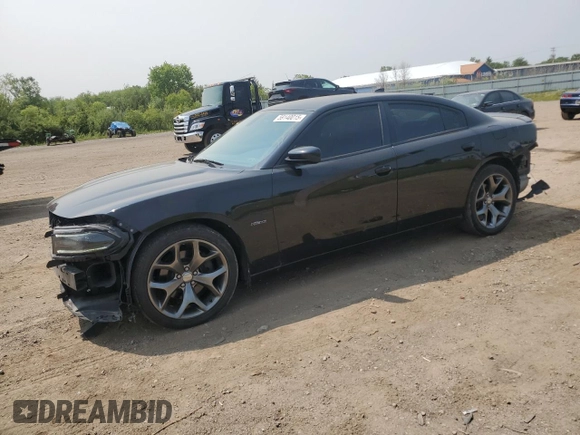 2016 Dodge Charger R/T with VIN 2C3CDXCT4GH303356, listed as a Copart auction lot 59140015 with 128,049 mi miles and Salvage title. Bid and sale history available at DreamBid. Image 1.