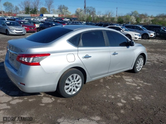 2015 Nissan Sentra SV with VIN 3N1AB7AP1FY266633, listed as a IAAI auction lot 41931538 with 120,224 mi miles. Bid and sale history available at carsss.com. Image 4.