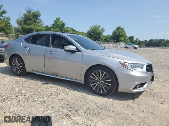 2018 Acura TLX w/Advance Pkg with VIN 19UUB3F75JA006665, listed as a Copart auction lot 63675894 with 150,417 mi miles and Salvage Title. Bid and sale history available at carsss.com. Image 4.