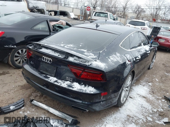2016 Audi A7 3.0 Premium Plus with VIN WAUWGAFC0GN006470, listed as a IAAI auction lot 41638615 with 104,040 mi miles. Bid and sale history available at carsss.com. Image 4.