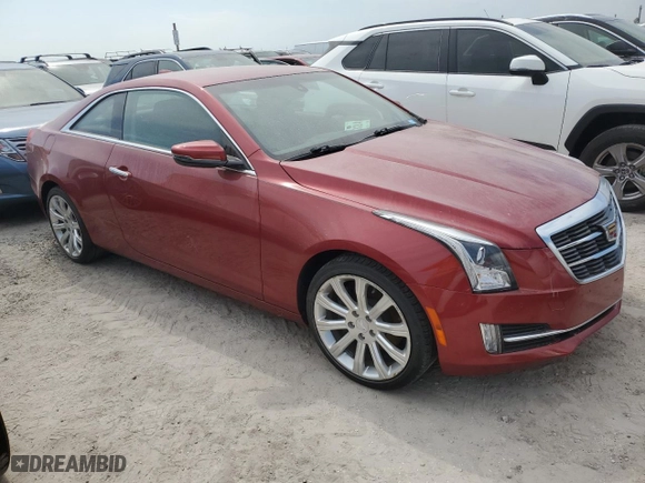 2019 Cadillac ATS Coupe Luxury RWD with VIN 1G6AB1RX8K0111115, listed as a Copart auction lot 76092874 with 0 mi miles and Salvage Title. Bid and sale history available at carsss.com. Image 4.