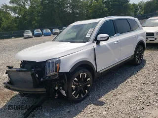 2025 Kia Telluride SX с VIN 5XYP54GC6SG651329, выставлен на аукционе Copart как лот 65996975 с пробегом 1 914 миль миль и Списание • Salvage title. История ставок и продаж доступна на DreamBid. Изображение 1.