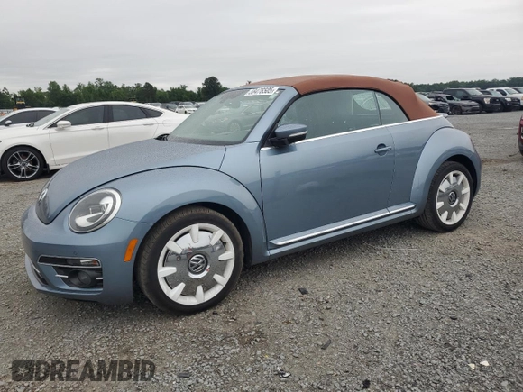 2019 Volkswagen Beetle S with VIN 3VW5DAAT4KM507537, listed as a Copart auction lot 58476505 with 79,341 mi miles and Salvage title. Bid and sale history available at DreamBid. Image 1.