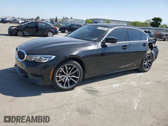 2020 BMW 3 Series 330i with VIN 3MW5R1J03L8B06045, listed as a Copart auction lot 55536645 with 105,080 mi miles and Salvage title. Bid and sale history available at DreamBid. Image 1.