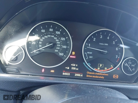 2015 BMW 3 Series 328i with VIN WBA3C1C57FK120647, listed as a IAAI auction lot 41699476 with 84,933 mi miles and . Bid and sale history available at DreamBid. Image 7.