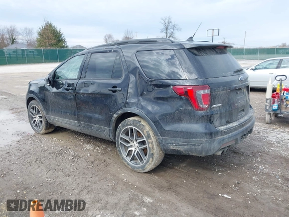 2019 Ford Explorer Sport with VIN 1FM5K8GTXKGA04769, listed as a IAAI auction lot 41651177 with 82,801 mi miles and . Bid and sale history available at DreamBid. Image 3.