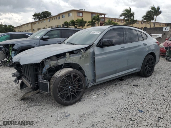 2023 BMW X4 M with VIN 5YM23EC0XP9P05345, listed as a Copart auction lot 48045225 with 35,364 mi miles and Salvage Title. Bid and sale history available at carsss.com. Image 1.