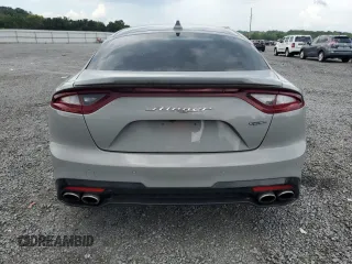 2021 Kia Stinger GT2 with VIN KNAE55LC5M6096640, listed as a Copart auction lot 66076814 with 63,852 mi miles and Salvage Title. Bid and sale history available at carsss.com. Image 6.