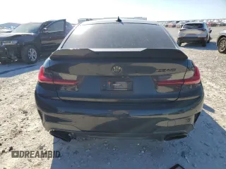 2021 BMW 3 Series M340i with VIN 3MW5U7J03M8C02731, listed as a Copart auction lot 46422465 with 0 mi miles and Salvage Title. Bid and sale history available at carsss.com. Image 6.