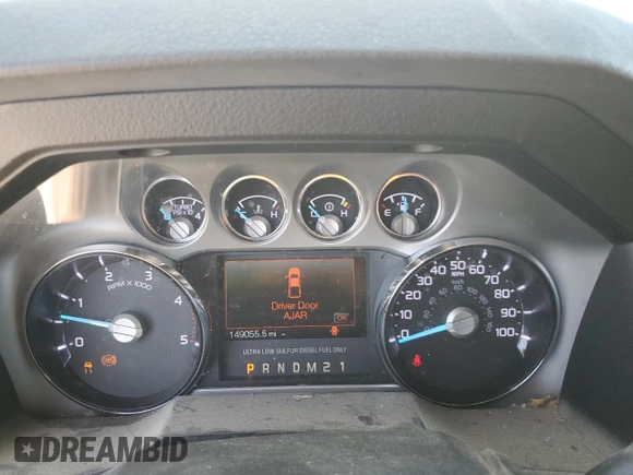 2016 Ford Super Duty F-250 SRW Lariat with VIN 1FT7W2BT7GEA20243, listed as a Copart auction lot 54932605 with 149,055 mi miles and Salvage Title. Bid and sale history available at carsss.com. Image 9.