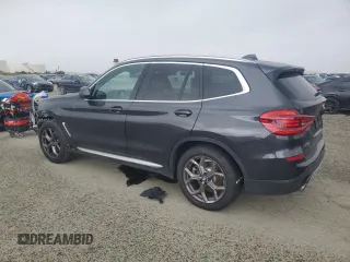 2021 BMW X3 xDrive30i with VIN 5UXTY5C09M9E29882, listed as a Copart auction lot 51461695 with 43,807 mi miles and Salvage Title. Bid and sale history available at DreamBid. Image 2.