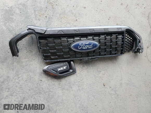 2023 Ford Ranger XL with VIN 1FTER1EH3PLE04080, listed as a Copart auction lot 44332105 with 44,629 mi miles and Salvage title. Bid and sale history available at DreamBid. Image 12.