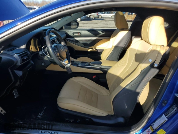 2015 Lexus RC 350 F Sport with VIN JTHSE5BC2F5003278, listed as a Copart auction lot 49997085 with 100,204 mi miles and Salvage title. Bid and sale history available at DreamBid. Image 7.