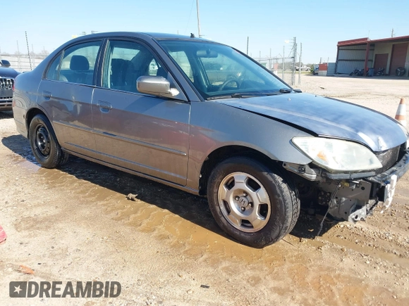 2004 Honda Civic with VIN JHMES96644S018400, listed as a IAAI auction lot 41785106 with 245,864 mi miles. Bid and sale history available at carsss.com. Image 1.