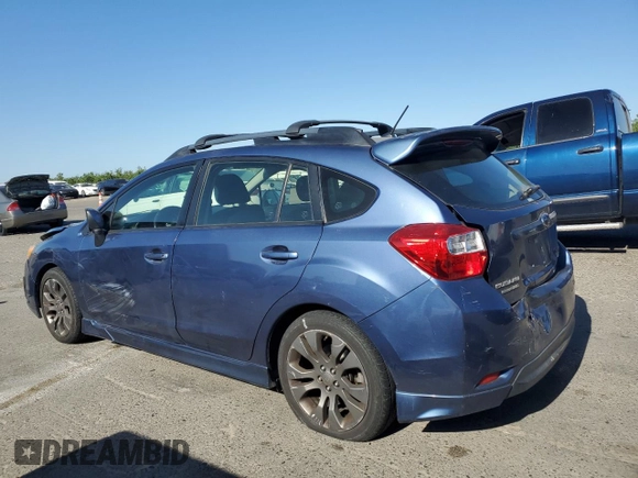 2013 Subaru Impreza Special Sports Premium with VIN JF1GPAL67D2217593, listed as a Copart auction lot 57639915 with 190,878 mi miles and Salvage title. Bid and sale history available at DreamBid. Image 2.