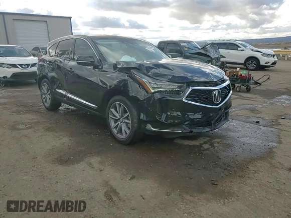 2023 Acura RDX Technology with VIN 5J8TC1H52PL002398, listed as a Copart auction lot 78866454 with 9,797 mi miles and Salvage title. Bid and sale history available at DreamBid. Image 14.