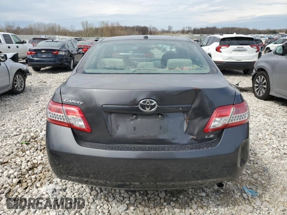 2011 Toyota Camry LE with VIN 4T1BF3EK1BU775563, listed as a Copart auction lot 53998965 with Not Provided miles and Clean Title. Bid and sale history available at carsss.com. Image 6.