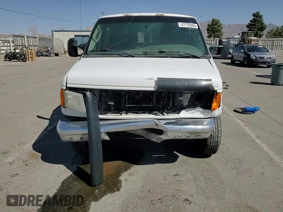 2007 Ford Econoline Cargo Commercial with VIN 1FTNE14W27DA67102, listed as a Copart auction lot 47770305 with 579,541 mi miles and Salvage Title. Bid and sale history available at DreamBid. Image 11.