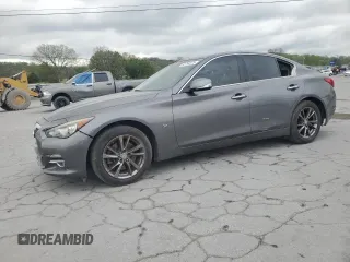 2015 Infiniti Q50 with VIN JN1BV7AR9FM420490, listed as a Copart auction lot 52794975 with 159,048 mi miles and Clean Title. Bid and sale history available at carsss.com. Image 1.