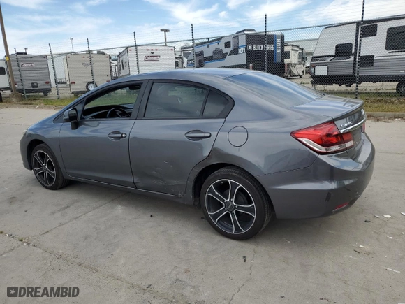 2013 Honda Civic Sdn LX with VIN 19XFB2F50DE272628, listed as a Copart auction lot 52399035 with 78,579 mi miles and Salvage Title. Bid and sale history available at carsss.com. Image 2.