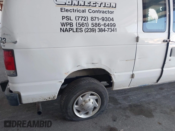2014 Ford Econoline Cargo Commercial with VIN 1FTNE2EW3EDA31341, listed as a IAAI auction lot 42148317 with 146,158 mi miles and . Bid and sale history available at carsss.com. Image 6.