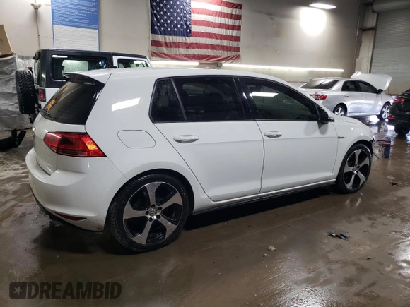 2015 Volkswagen Golf GTI SE with VIN 3VW5T7AU6FM000353, listed as a Copart auction lot 50145825 with 107,342 mi miles and Salvage Title. Bid and sale history available at carsss.com. Image 3.