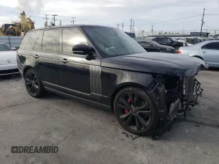 2020 Land Rover Range Rover SV Autobiography Dynamic with VIN SALGW2REXLA580744, listed as a Copart auction lot 49013945 with 47,176 mi miles and Salvage title. Bid and sale history available at DreamBid. Image 4.